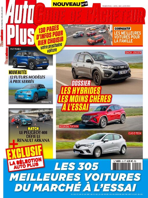 Title details for AUTO PLUS GUIDE DE L'ACHETEUR by Editions Mondadori Axel Springer (EMAS) - Available